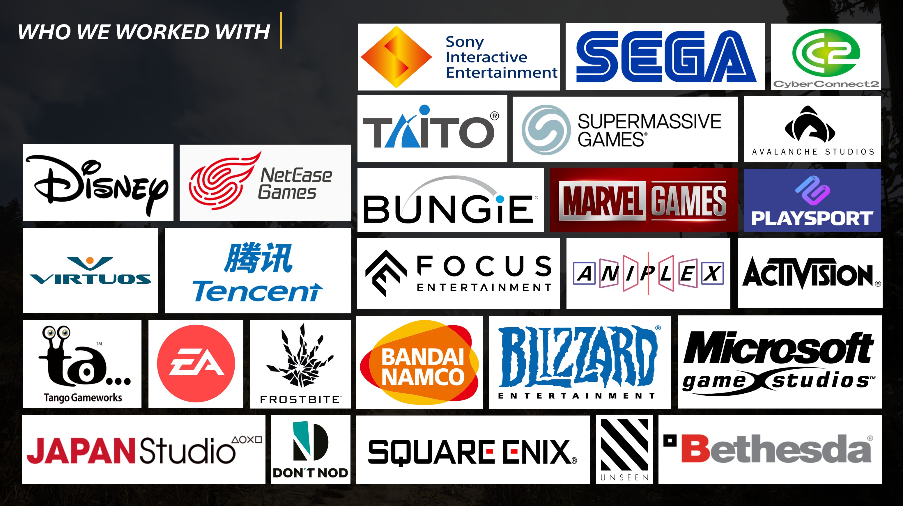 Companies we worked with