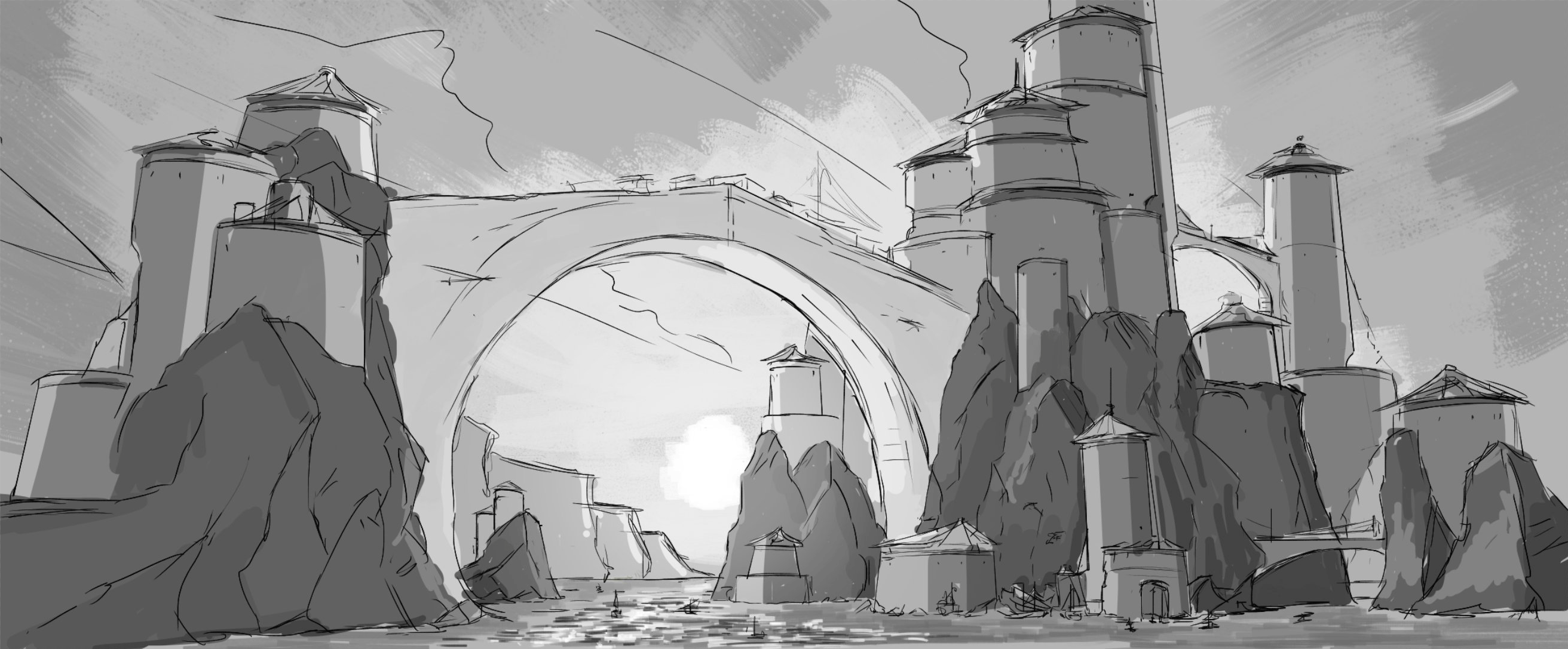 Concept Art, City Gate